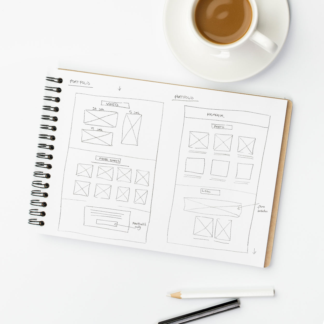 wireframes portfolio2